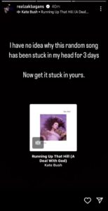 Zak Bagans can't stop listening to Kate Bush