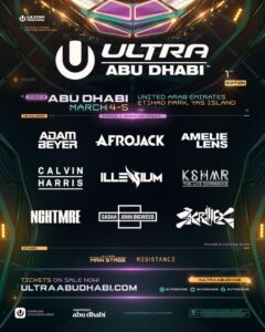 Skrillex, Calvin Harris, ILLENIUM, & more will headline debut Ultra Abu Dhabi