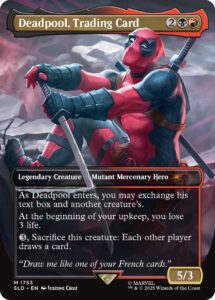 Deadpool Magic: The Gathering Marvel Card hero
